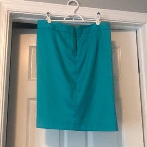 Limited teal straight skirt